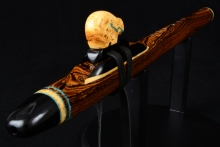 Bocote Native American Flute, Minor, Low E-4, #F10A